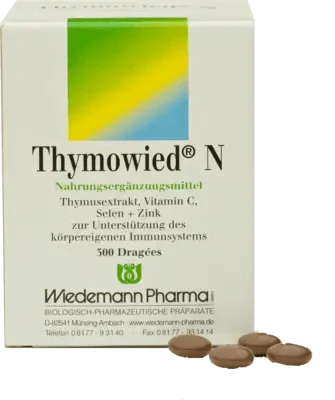 Thymus extract, vitamin C, B6, selenium, zinc, THYMOWIED N Dragees UK