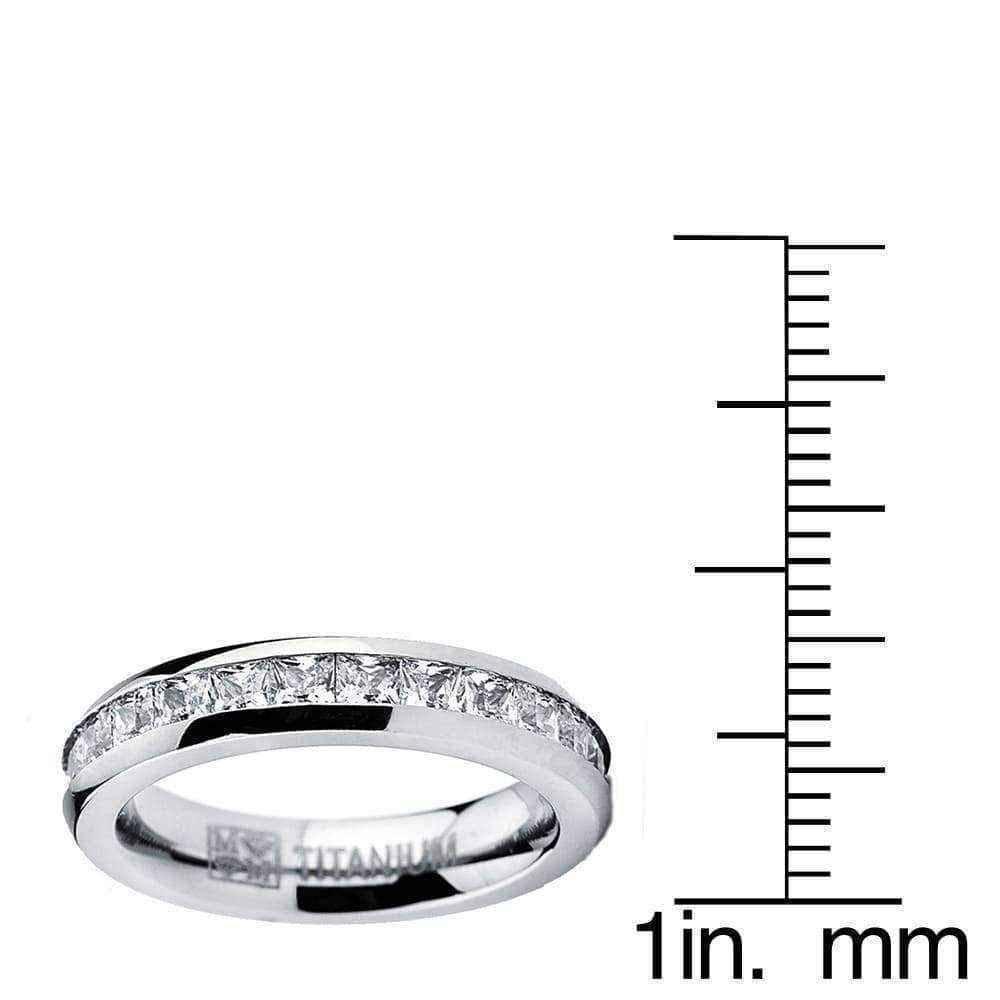 Titanium Eternity Ring UK