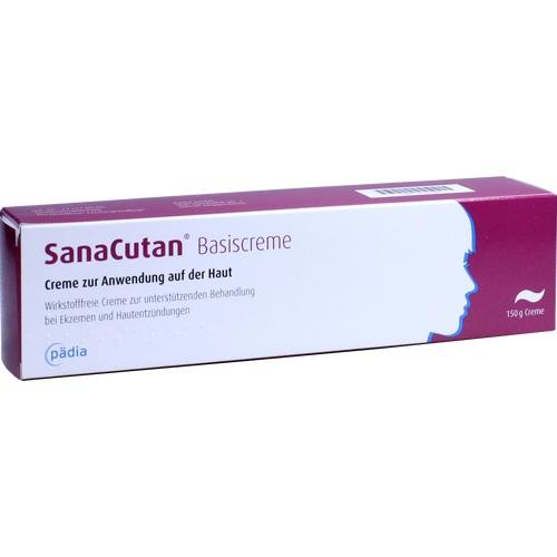 treat eczema and skin inflammations SANACUTAN Base Cream 150 g