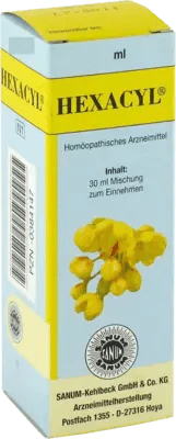 Treatment disorders of the liver, gallbladder, kidneys, HEXACYL drops UK