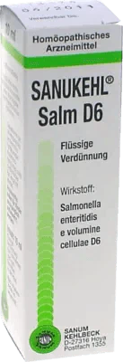 Typhoid treatment, SANUKEHL Salm D 6 drops UK