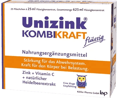 UNIZINK, zinc, vitamin C, blueberry extract combined power UK
