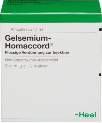 Upper back neuralgia, and pain, GELSEMIUM HOMACCORD ampoules UK
