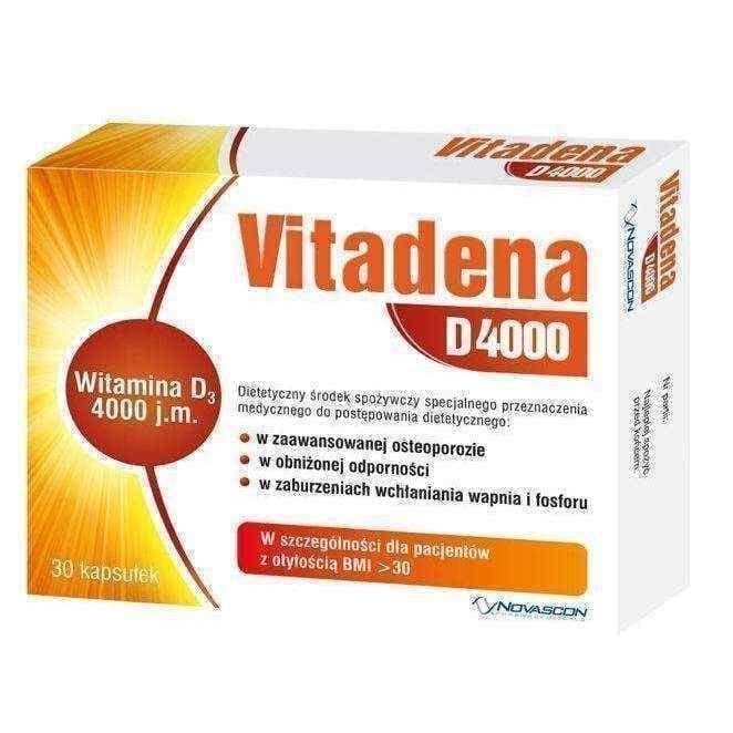 Vitadena D 4000 x 30 capsules, Vitamin D3 UK
