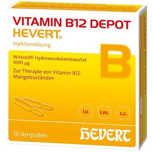 VITAMIN B12 DEPOT Hevert ampoules ELIVERA UK VITAMIN B12 DEPOT Hevert ampoules ELIVERA UK
