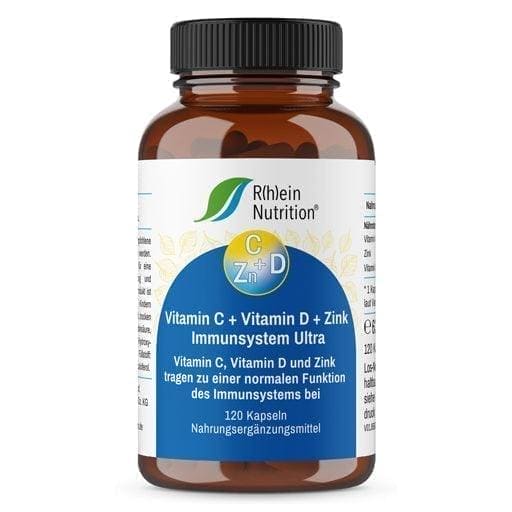 VITAMIN C+VITAMIN D+Zinc Immune System Ultra Capsules UK