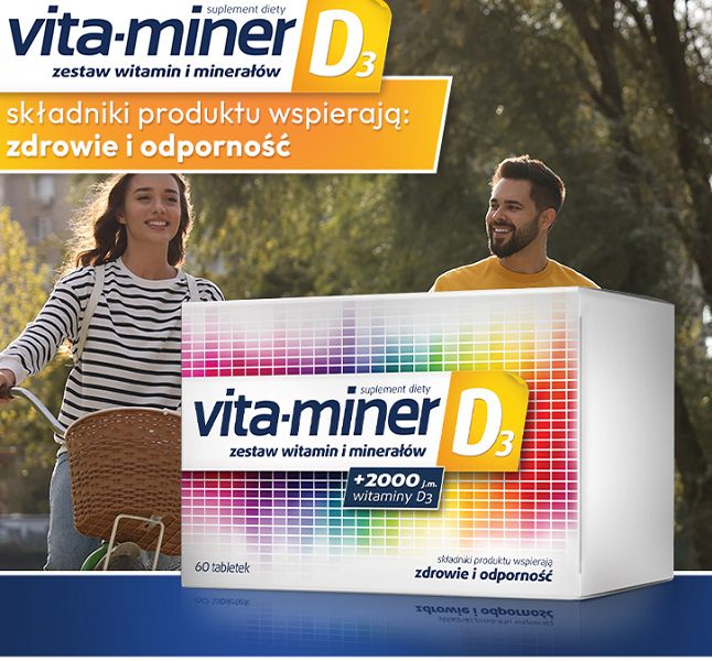 vitamin D, vitamin C, zinc, iron VITA-MINER D3 X 60