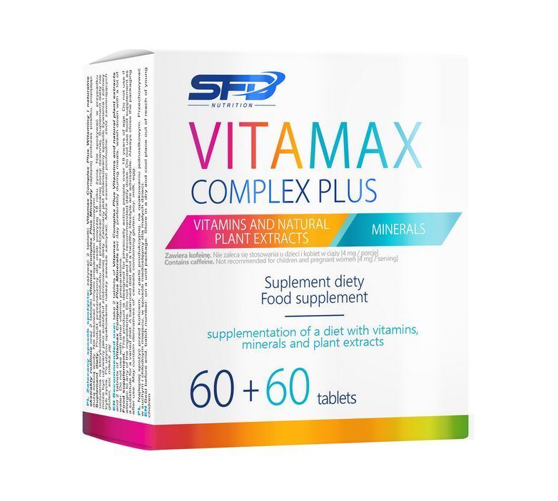 vitamins and minerals, VitaMax Complex Plus 120 tablets (60+60)