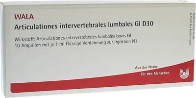 WALA® Articulationes intervertebral lumbar Gl D 30 UK