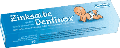 ZINC Ointment Dentinox, diaper rash, healing wound itchy, bottom sores UK