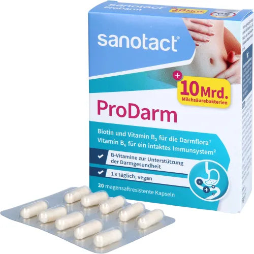 10 billion lactic acid bacteria, ProDarm gastro-resistant hard capsules