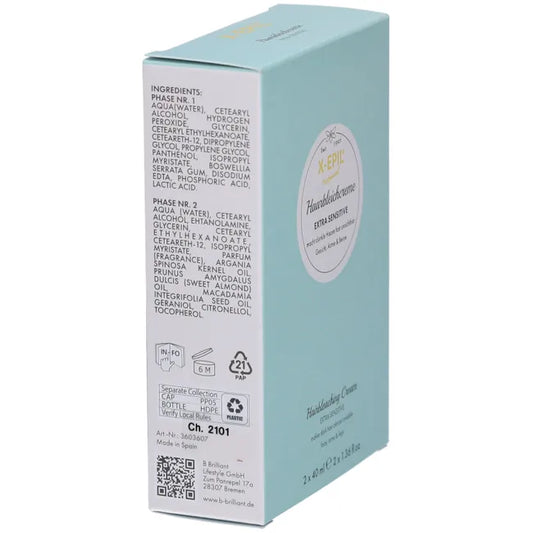 X-EPIL hair bleaching cream 2X40 ml