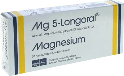 Magnesium chewable tablets, MG 5 LONGORAL UK