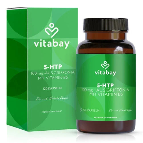5-HTP 100 mg Griffonia + Vitamin B6 Capsules 120 count