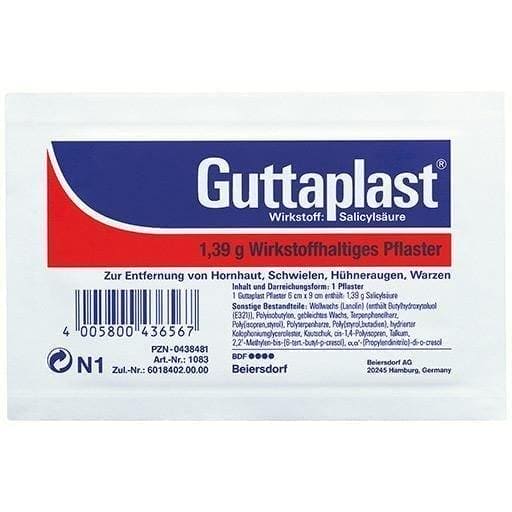 6x9 in cm GUTTAPLAST wart plasters 6x9 cm UK