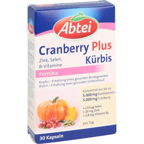 ABBEI pumpkin seeds, Plus Cranberry, bladder, pelvic support, copper