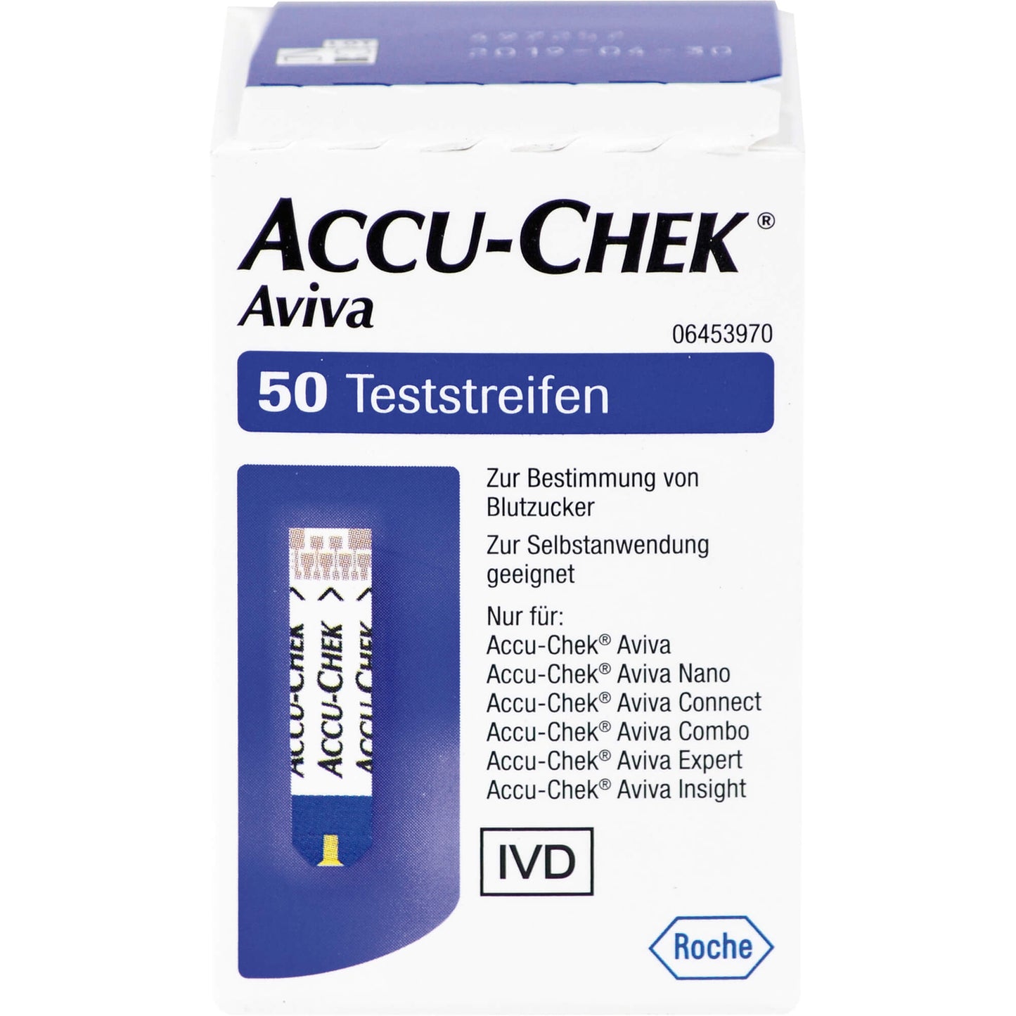 ACCU-CHEK Aviva Test Strips Plasma II Germany 50 pcs