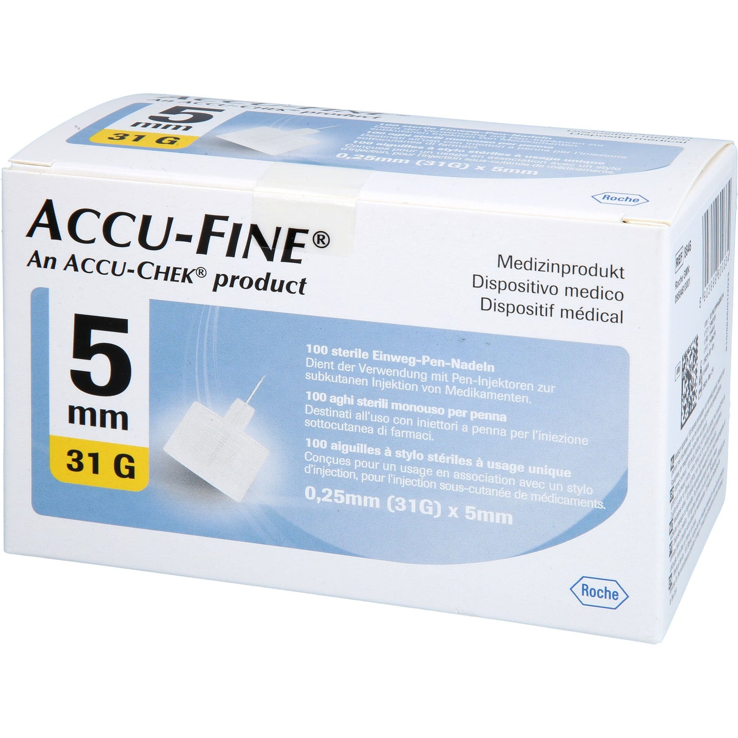 ACCU FINE sterile needles for insulin pens 5 mm 31 G