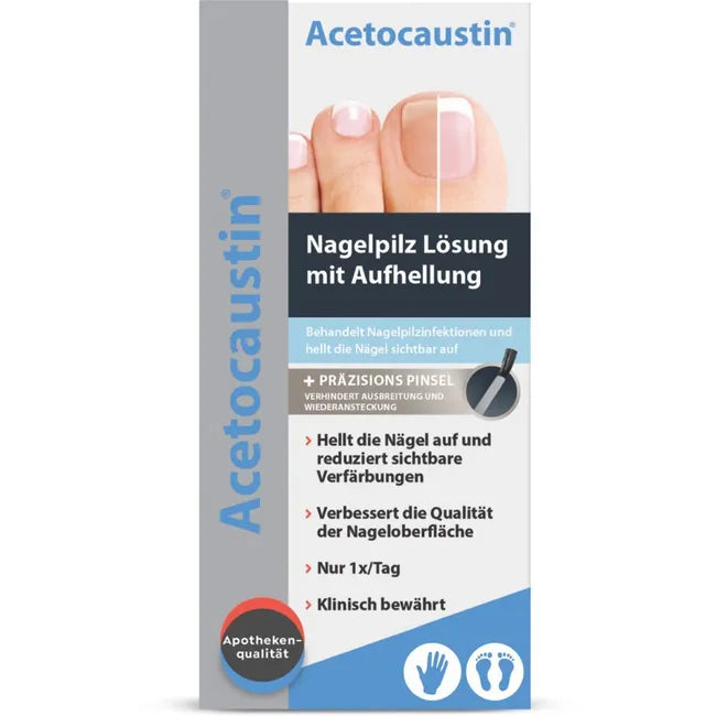 ACETOCAUSTIN nail fungus solution with whitening effect against discolored nails