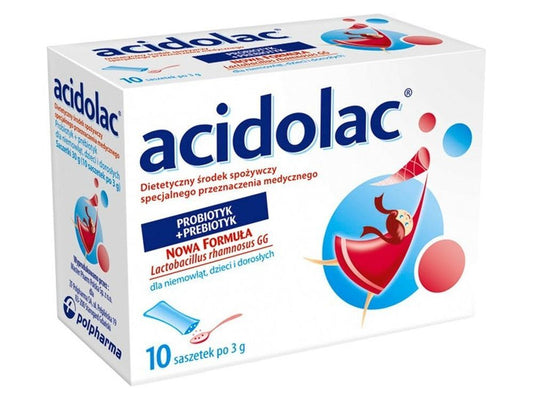Fructooligosaccharides ACIDOLAC x 10 sachets, Lactobacillus rhamnosus GG
