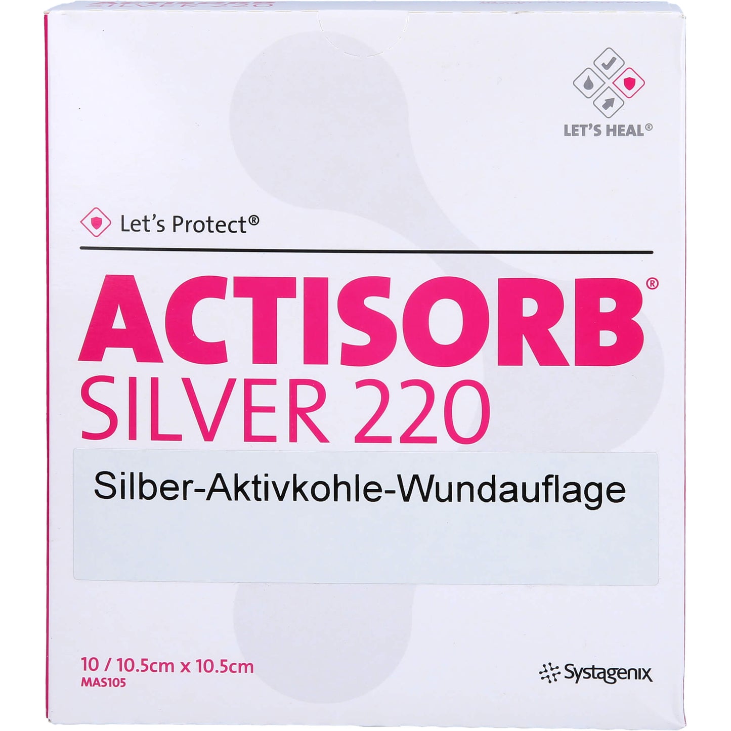 ACTISORB 220 Silver 10.5x10.5 cm sterile compresses Germany EMRA