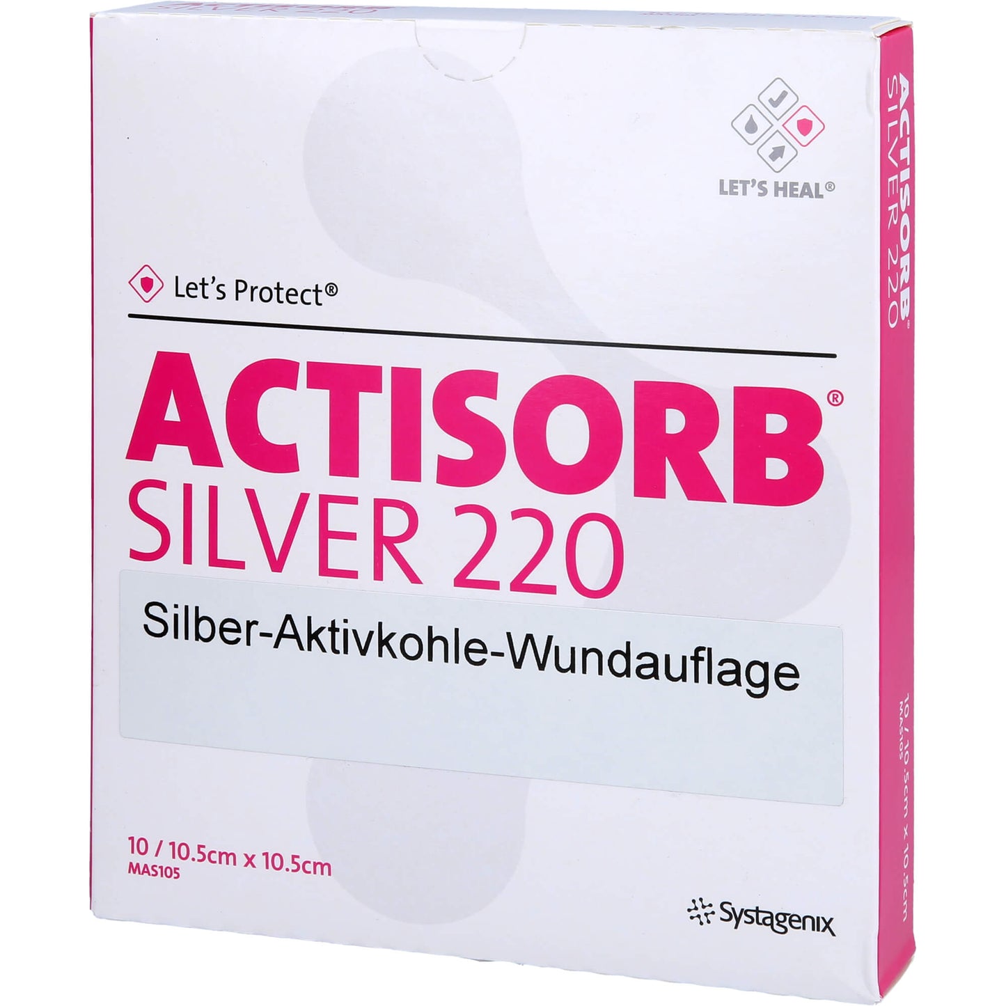 ACTISORB 220 Silver 10.5x10.5 cm sterile compresses Germany EMRA