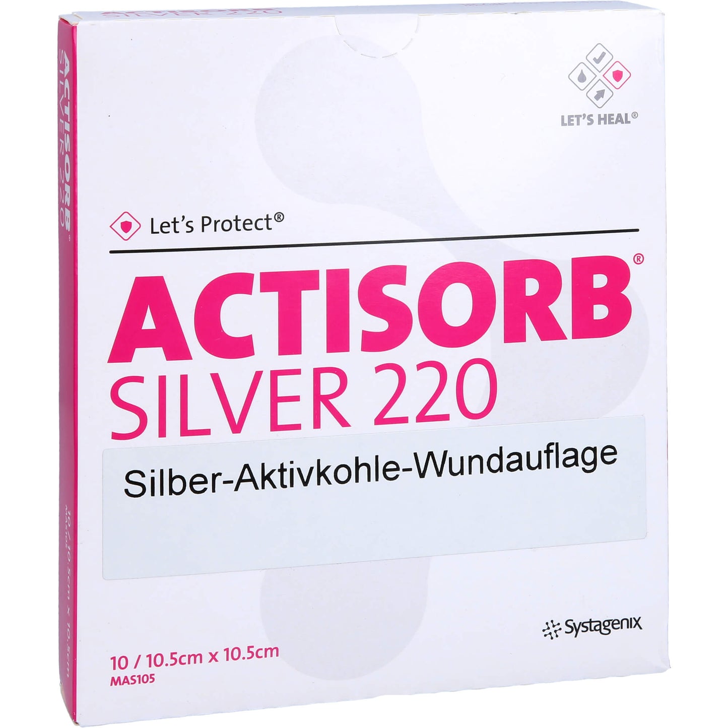 ACTISORB 220 Silver 10.5x10.5 cm sterile compresses Germany EMRA