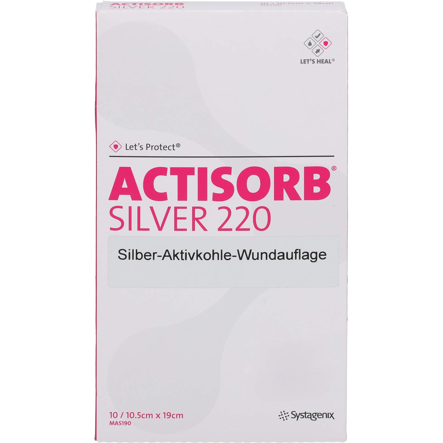 ACTISORB 220 Silver 10.5x19 cm sterile compresses
