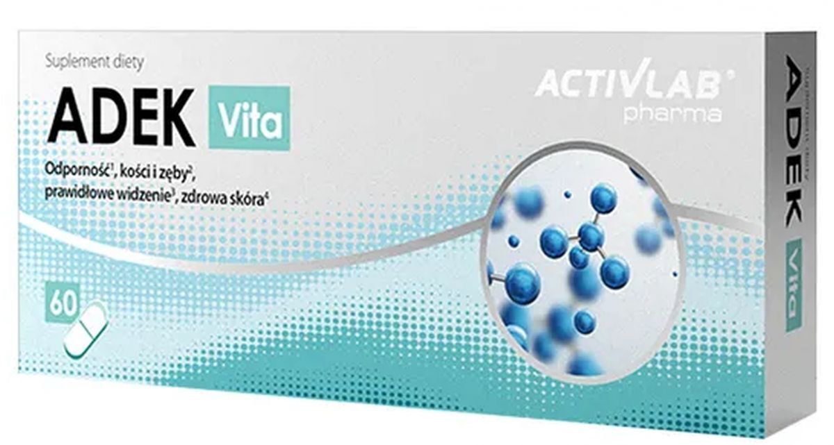 ADEK Vita x 60 capsules, vitamins A, D, E and K