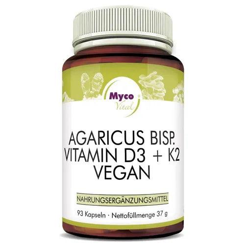 AGARICUS VITAMIN D3+K2 vegan capsules