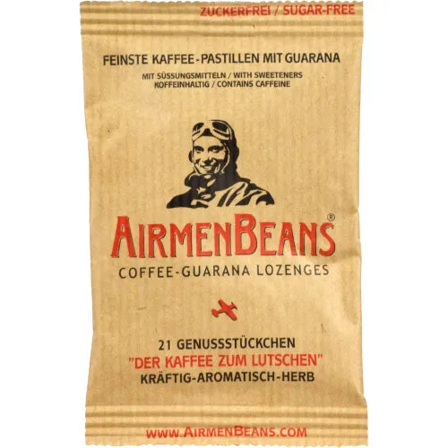 AIRMENBEANS finest coffee pastilles with guarana, 21 pieces