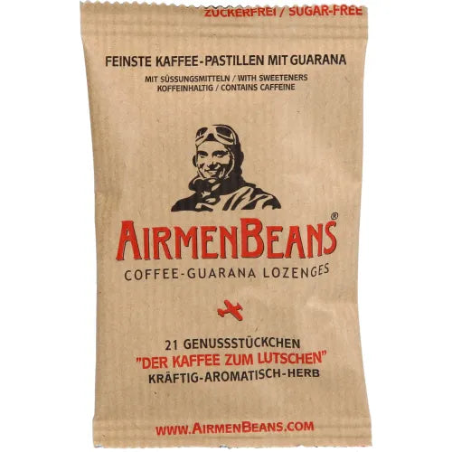 AIRMENBEANS finest coffee pastilles with guarana, 21 pieces