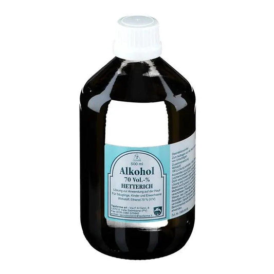 ALCOHOL, ethanol uses, 70% V/V Hetterich UK