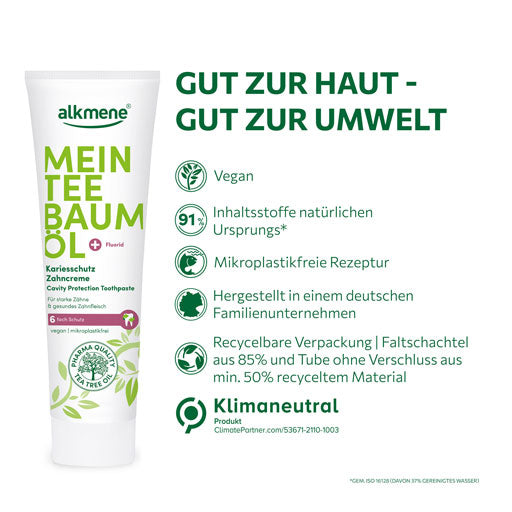 ALKMENE My Tea Tree Oil Caries Protection Toothpaste