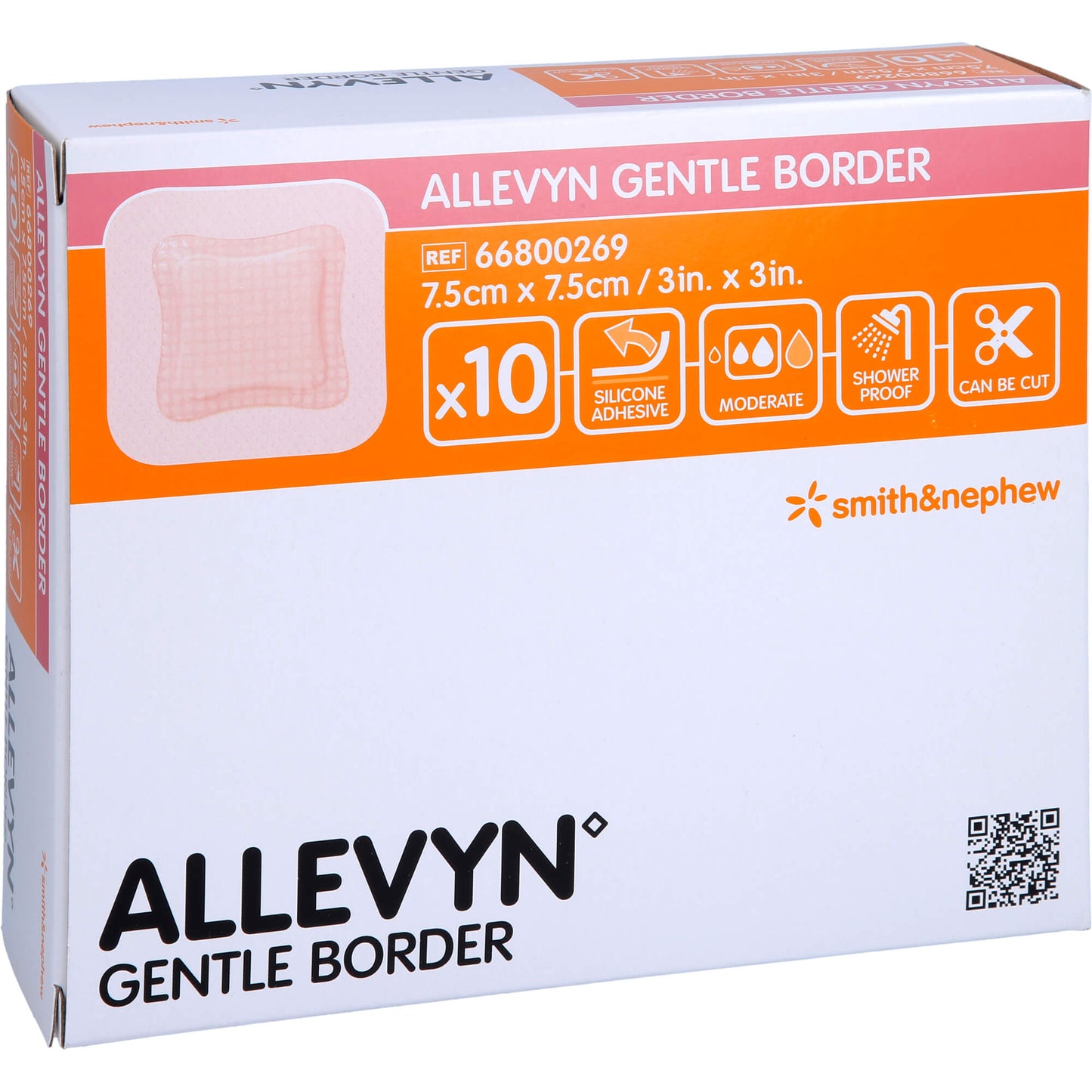 ALLEVYN Gentle Border 7.5x7.5 cm foam connector