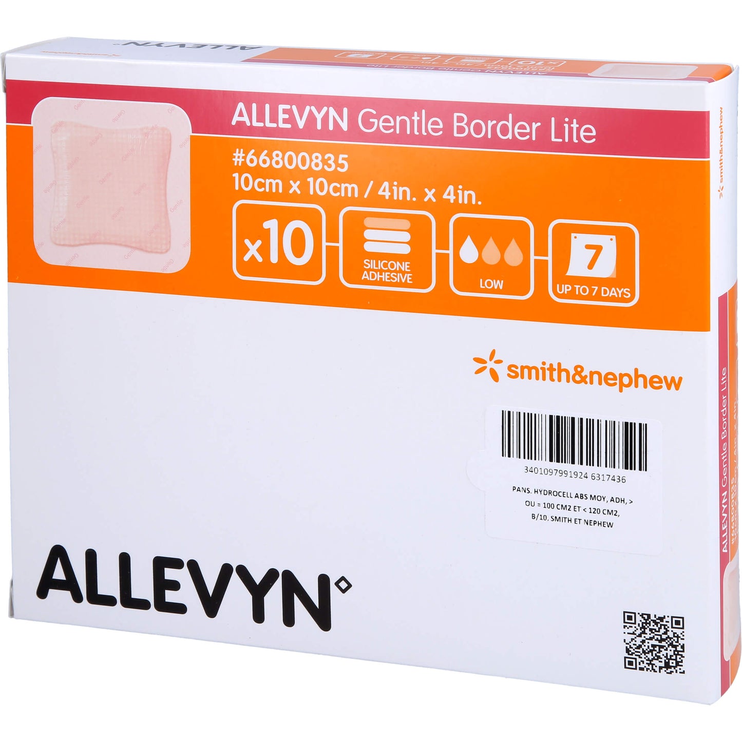 ALLEVYN Gentle Border Lite 10x10 cm foam connector