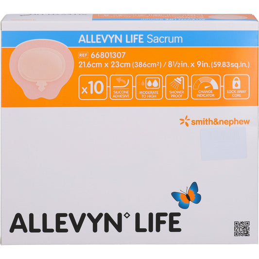 ALLEVYN Life Sacrum size 21.6x23cm silicone foam compound