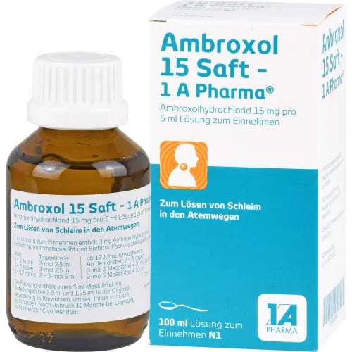 AMBROXOL 15 juice 1A Pharma 100 ml