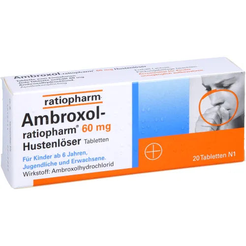 AMBROXOL ratiopharm 60 mg Expectorant Tablets 20 tablets
