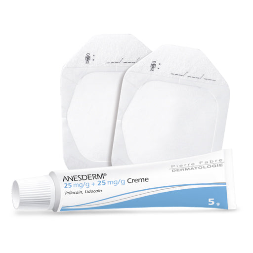ANESDERM 25 mg-g + 25 mg-g Cream + 10 Patches