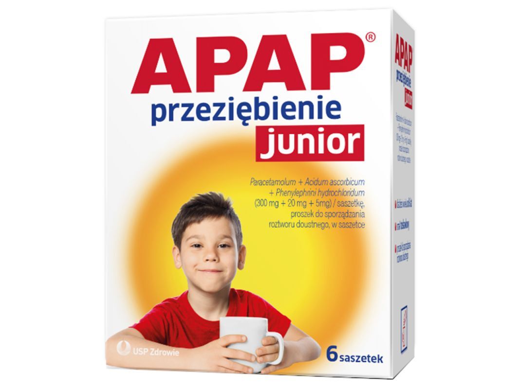 Apap cold junior x 6 sachets