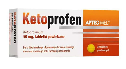 APTEO MED Ketoprofen 50 mg 20 tablets