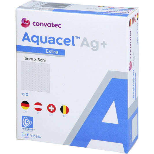 AQUACEL Ag+ Extra 5x5 cm compresses
