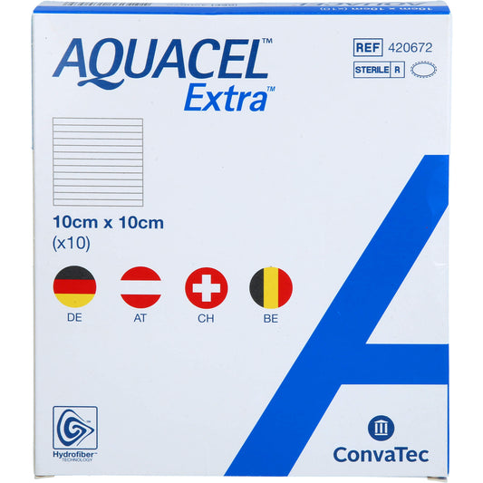 AQUACEL Extra 10x10 cm bandage
