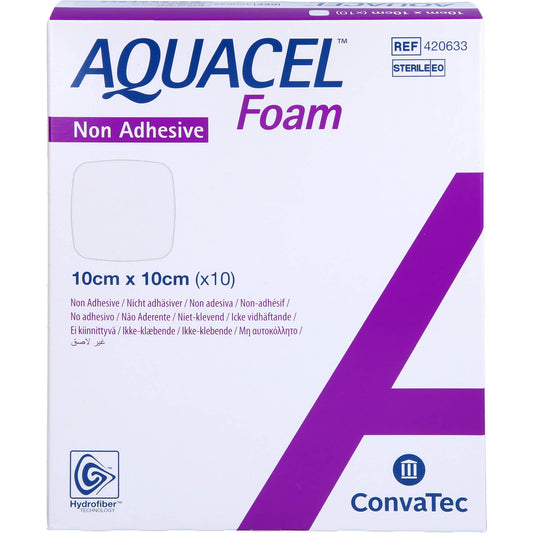 AQUACEL Foam non-adhesive 10x10 cm dressing