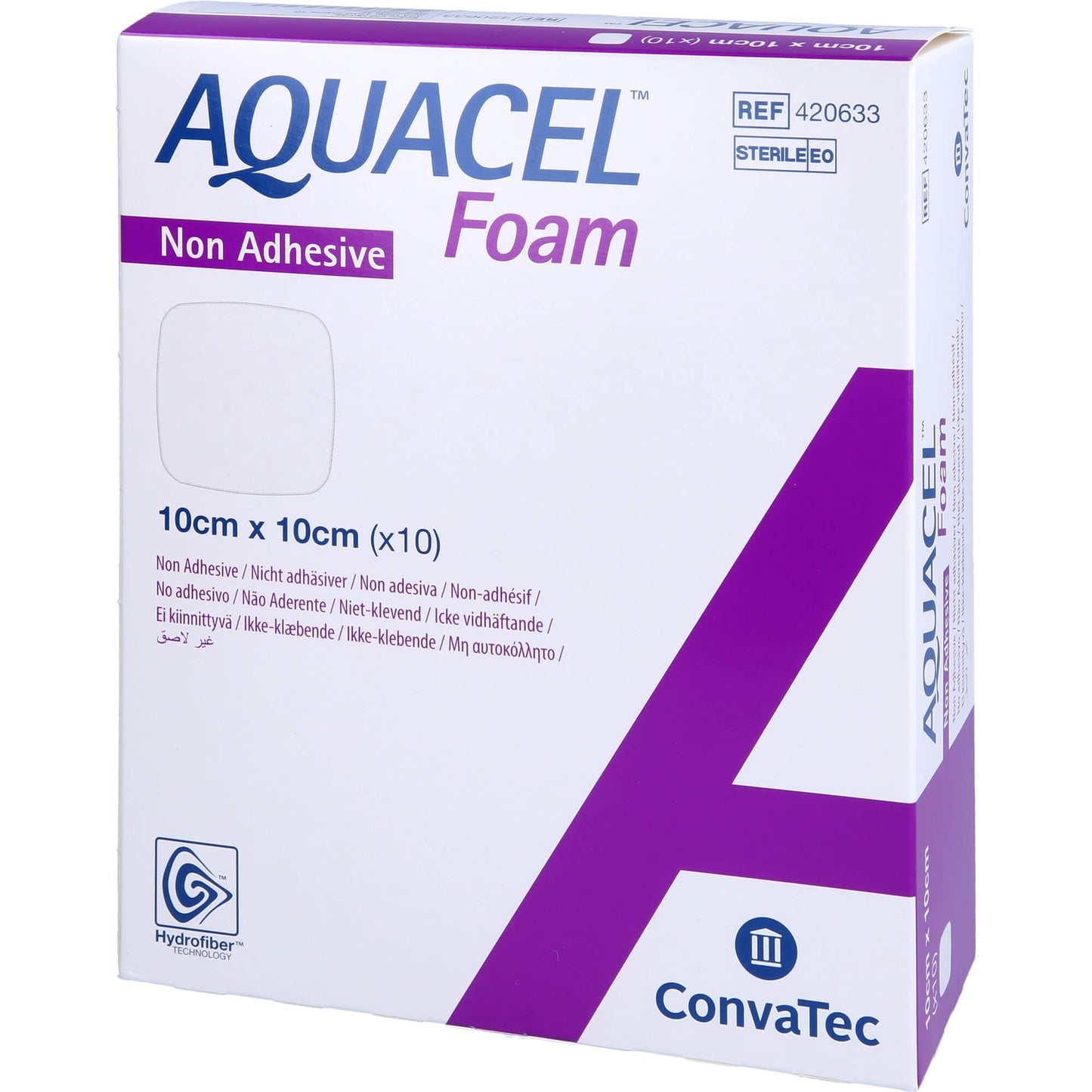 AQUACEL Foam non-adhesive 10x10 cm dressing
