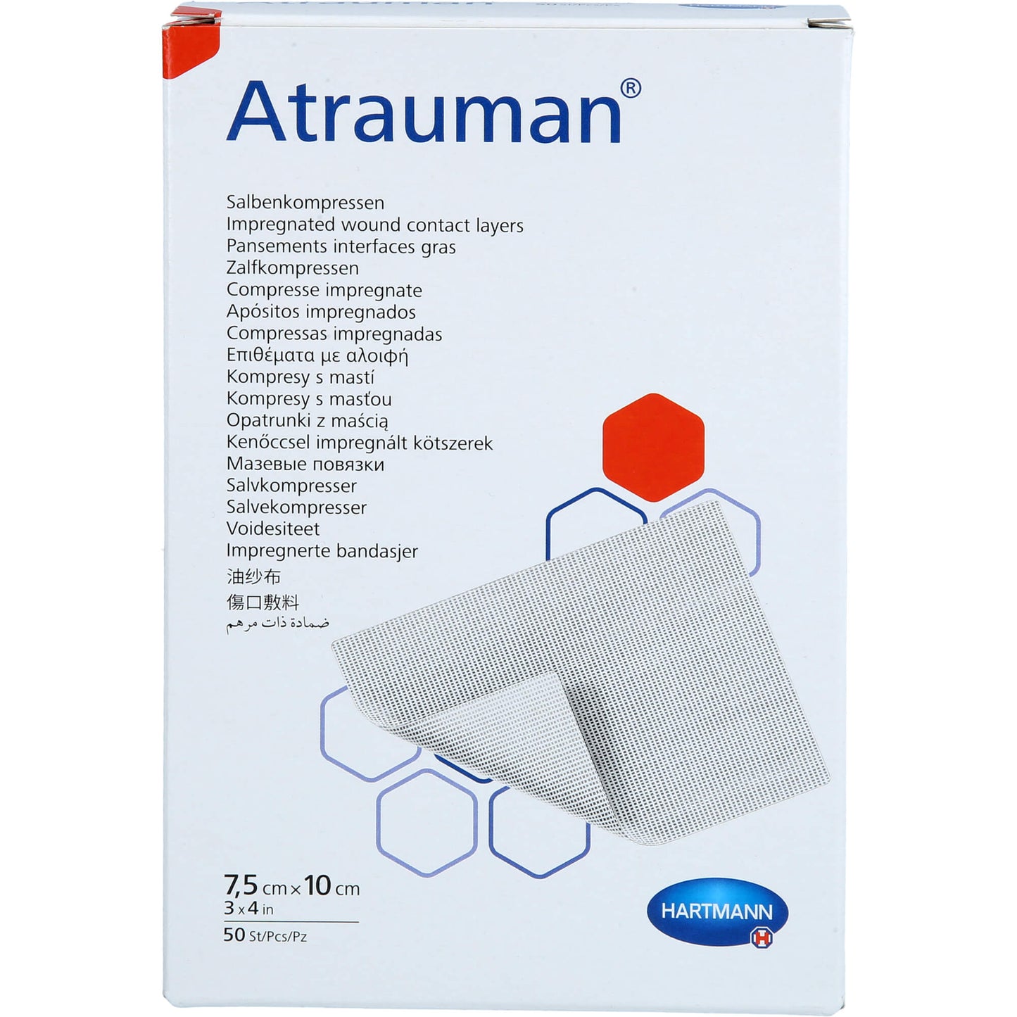 ATRAUMAN 7.5x10 cm sterile compresses
