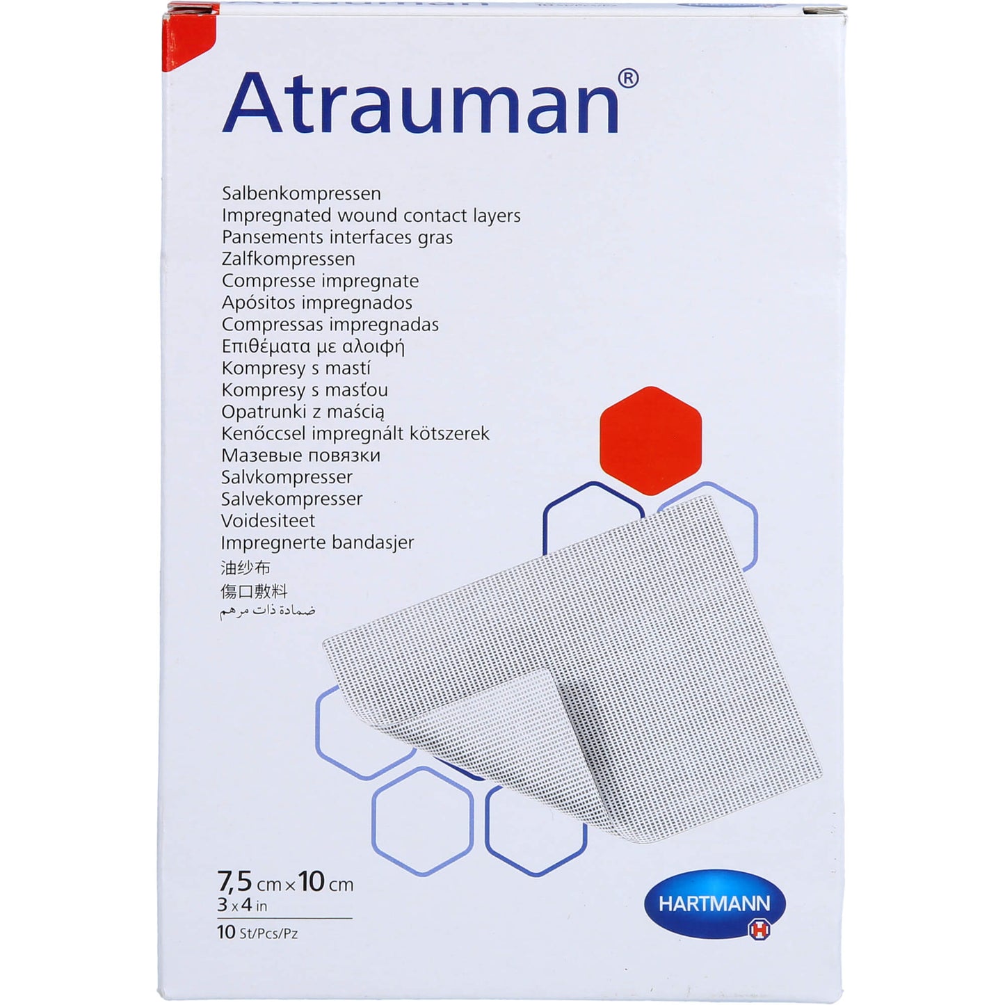 ATRAUMAN 7.5x10 cm sterile compresses