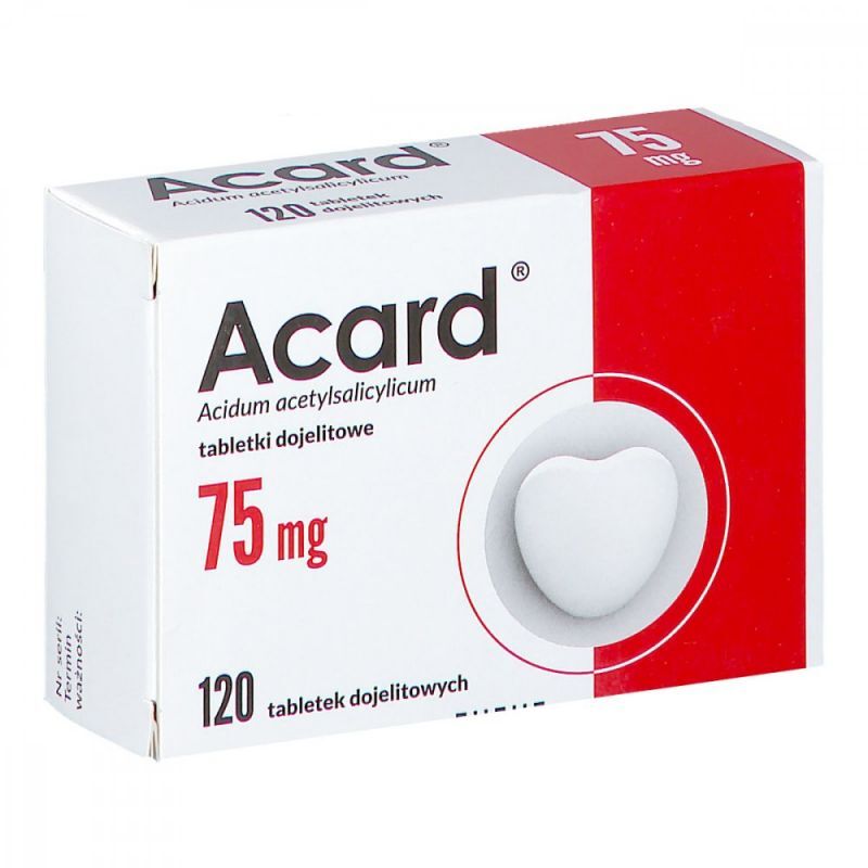 Acard 75mg x 120 tablets, acetylsalicylic acid