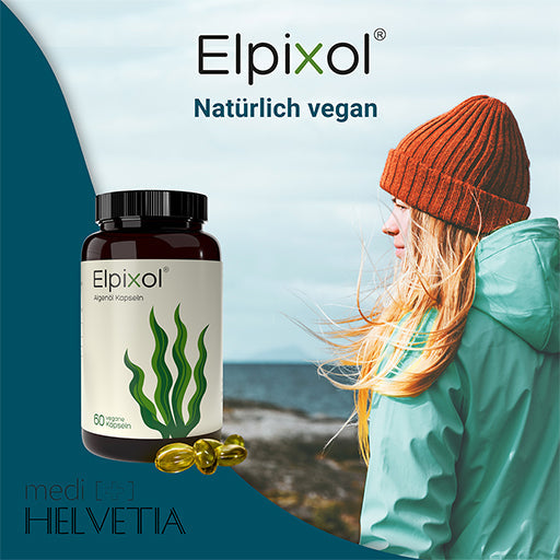Algae Oil Capsules 1000 mg Omega-3 vegan Elpixol